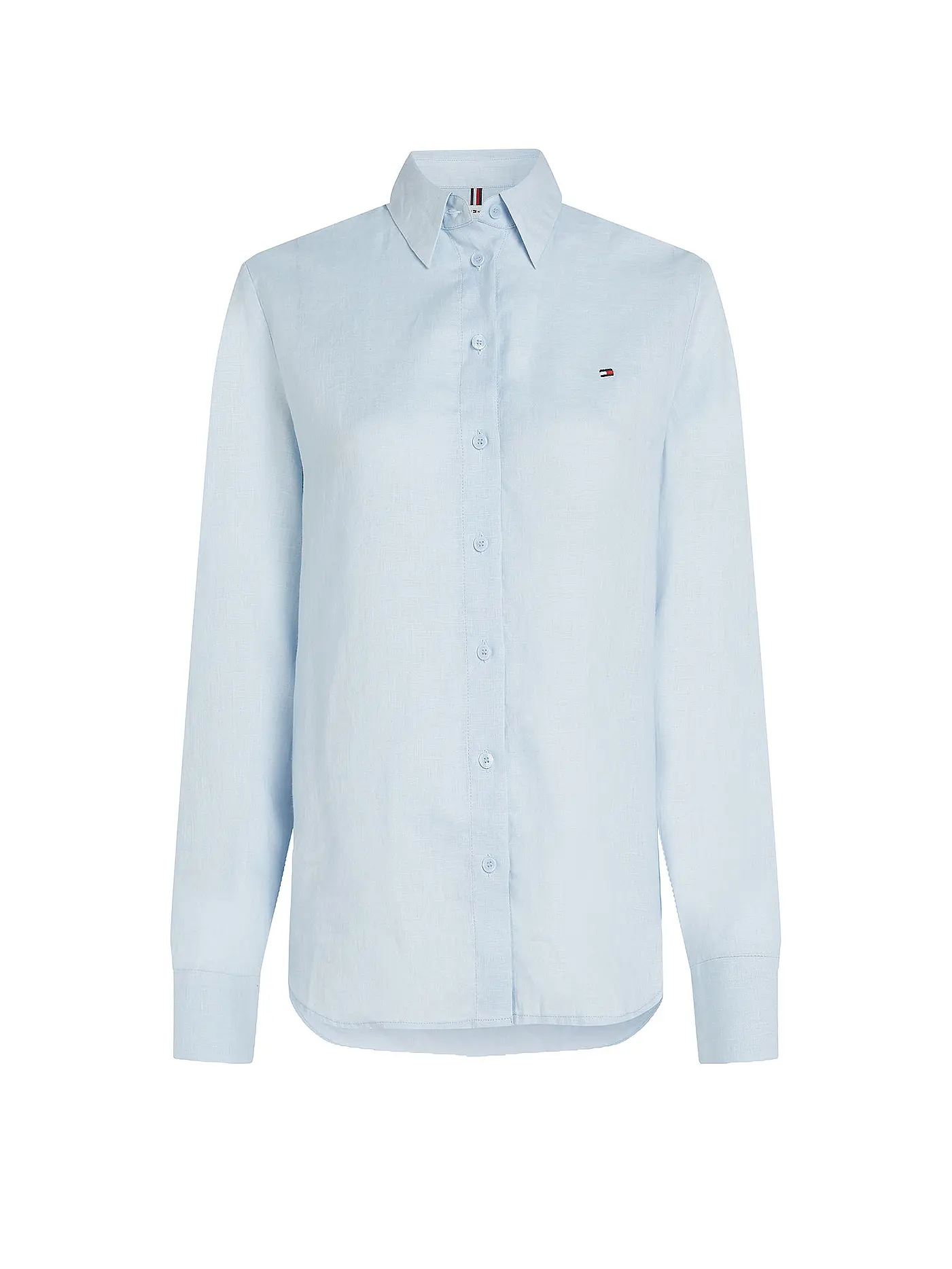 TOMMY HILFIGER | Leinenbluse | hellblau